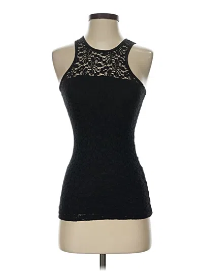Pre-owned Bebe Sleeveless Top Black Halter Neckline Tops