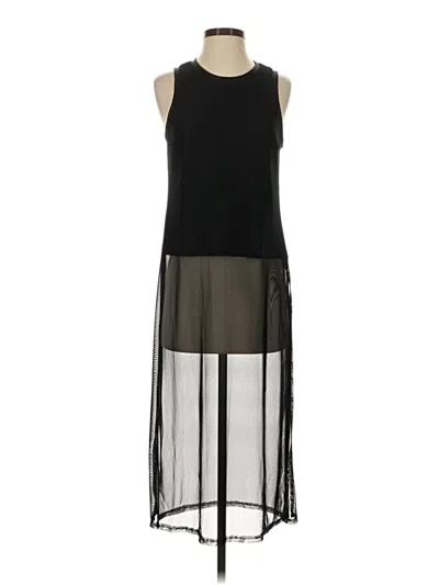 Pre-owned Bebe Sleeveless Top Black Halter Neckline Tops