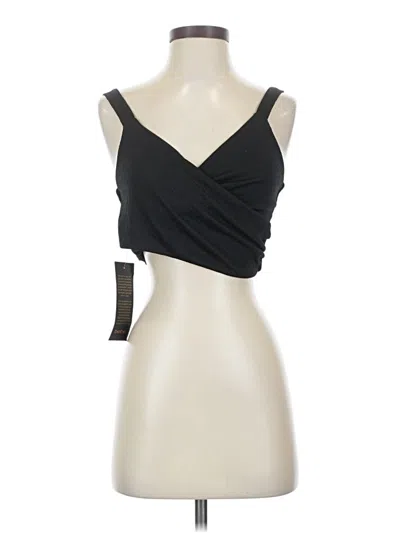 Pre-owned Bebe Sleeveless Top Black One Shoulder Neckline Tops