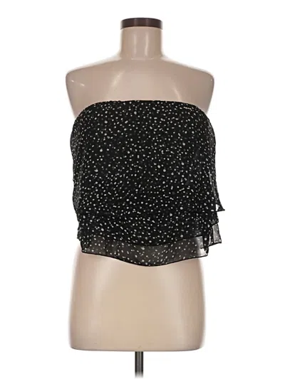 Pre-owned Bebe Sleeveless Top Black Strapless Neckline Tops
