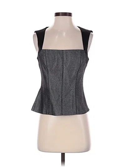 Pre-owned Bebe Sleeveless Top Gray Strapless Neckline Tops