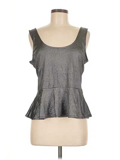 Pre-owned Bebe Sleeveless Top Gray Sweetheart Neckline Tops