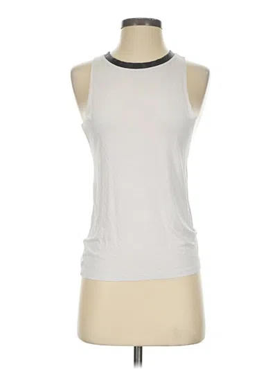 Pre-owned Bebe Sleeveless Top Silver Halter Neckline Tops