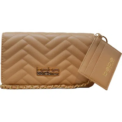 Bebe Sophia Large Crossbody Bag In Brown