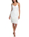 Bebe Spaghetti Strap Midi Dress In White