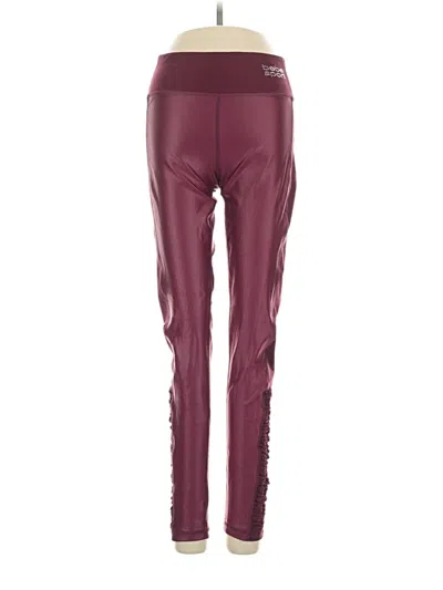 Pre-owned Bebe Sport Active Pants In Burgundy