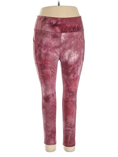 Pre-owned Bebe Sport Active Pants In Burgundy