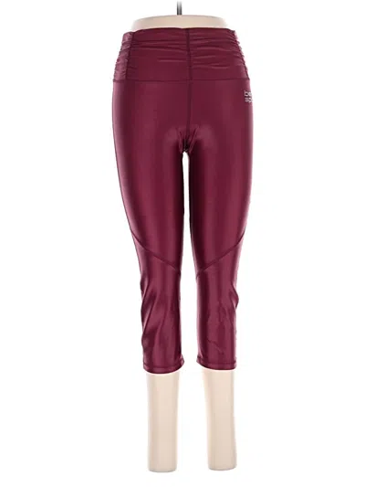 Pre-owned Bebe Sport Active Pants In Burgundy