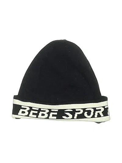 Pre-owned Bebe Sport Beanie Hat In Black