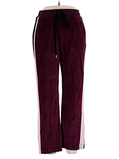 Pre-owned Bebe Sport Casual Pants In Burgundy