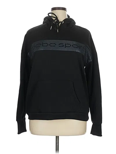 Pre-owned Bebe Sport Pullover Hoodie In Black
