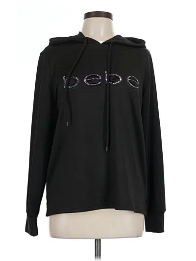 Pre-owned Bebe Sport Pullover Hoodie In Black