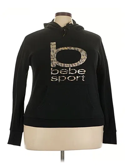 Pre-owned Bebe Sport Pullover Hoodie In Black
