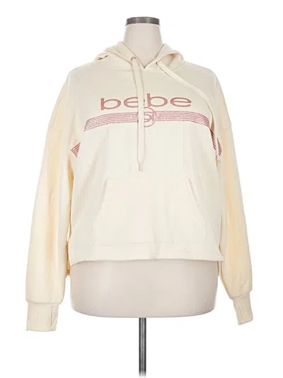 Pre-owned Bebe Sport Pullover Hoodie In White