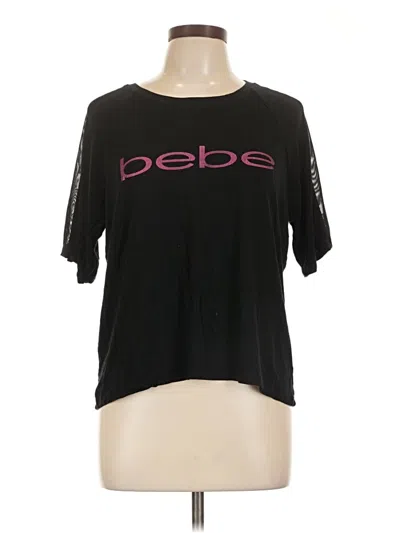 Pre-owned Bebe Sport Short Sleeve T-shirt In Black