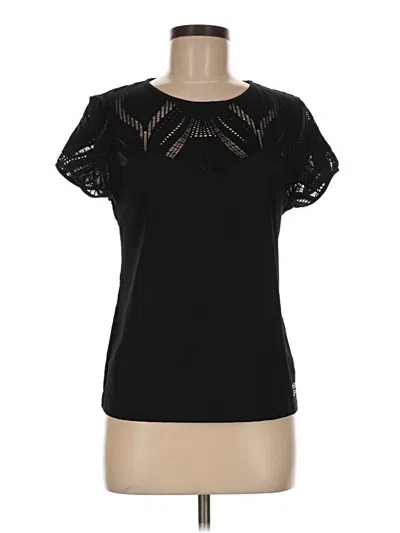Pre-owned Bebe Sport Short Sleeve T-shirt In Black