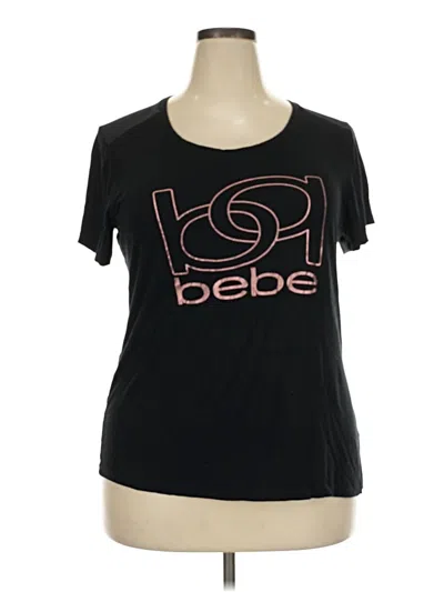 Pre-owned Bebe Sport Short Sleeve T-shirt In Black