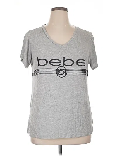 Pre-owned Bebe Sport Short Sleeve T-shirt In Gray