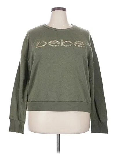 Pre-owned Bebe Sport Sweatshirt In Green