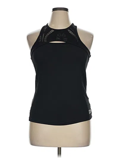 Pre-owned Bebe Sport Tank Top Black Halter Neckline Tops