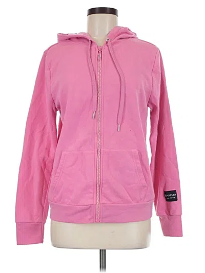 Pre-owned Bebe Sport Zip Up Hoodie In Pink