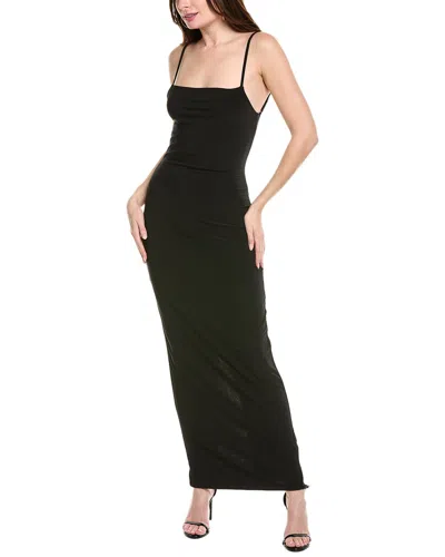 Bebe Square Neck Low Back Maxi Dress