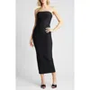 Bebe Strapless Bandage Dress In Black