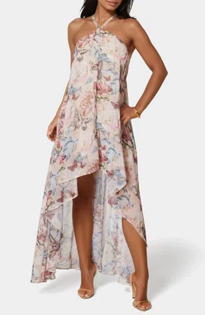 Bebe Strappy High/low Maxi Dress In Multi
