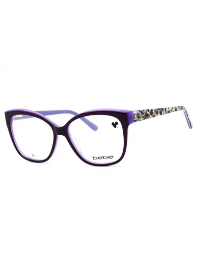 Bebe Stylish Cat-eye Eyeglasses For Women In Purple