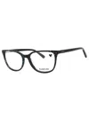 Bebe Stylish Rectangular Eyeglasses For Women In Black