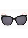 Bebe Stylish Rectangular Women's Sunglasses In Black