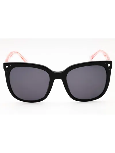 Bebe Stylish Rectangular Women's Sunglasses In Black