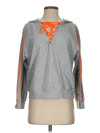 Pre-owned Bebe Sweatshirt In Gray