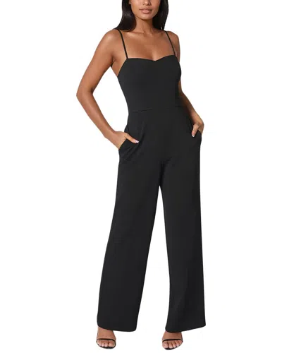 Bebe Sweetheart Jumpsuit In Black