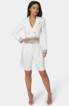 Bebe Tailored Bermuda Shorts In White