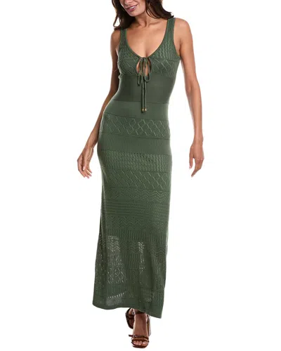 Bebe Tank Maxi Dress In Green