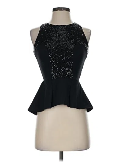 Pre-owned Bebe Tank Top Black Halter Neckline Tops