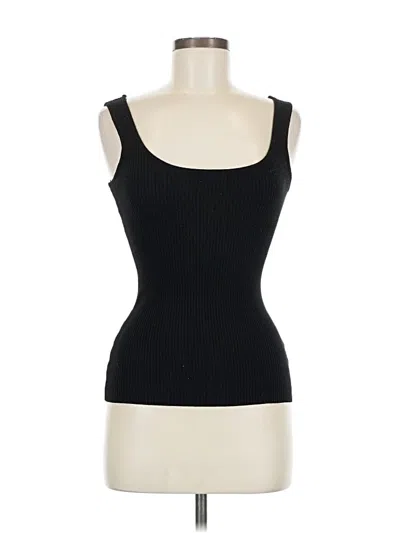 Pre-owned Bebe Tank Top Black Strapless Neckline Tops