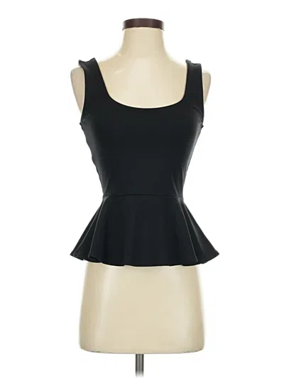 Bebe Tank Top Black Strapless Neckline Tops