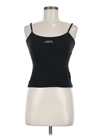 Pre-owned Bebe Tank Top Black Strapless Neckline Tops