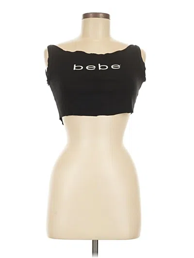 Pre-owned Bebe Tank Top Black Strapless Neckline Tops