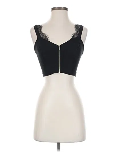 Pre-owned Bebe Tank Top Black Sweetheart Neckline Tops