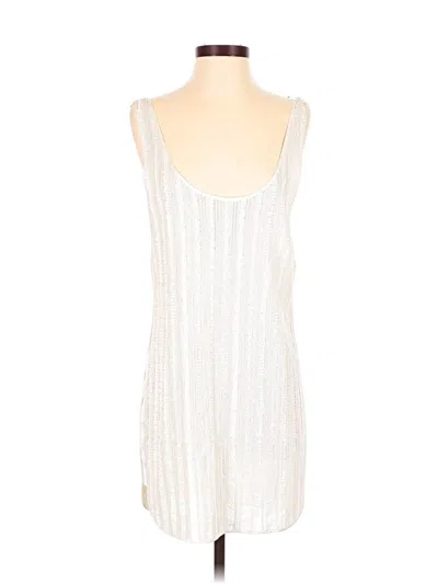 Pre-owned Bebe Tank Top Ivory Square Neckline Tops