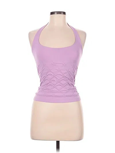 Pre-owned Bebe Tank Top Purple Halter Neckline Tops