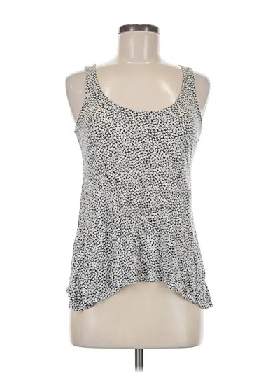 Pre-owned Bebe Tank Top Silver Halter Neckline Tops