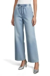 Bebe The Easy Pull-on Wide Leg Jeans In Blue