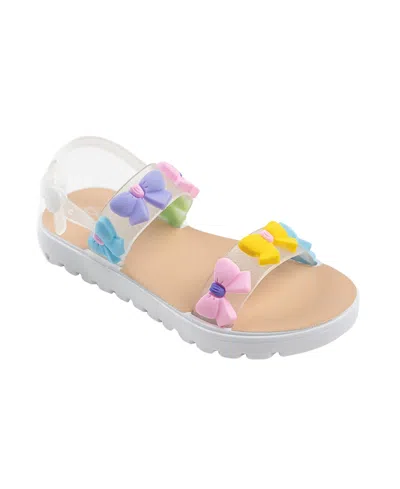 Bebe Babies' Toddler Girls Glitter Straps And Charms Sandals In White