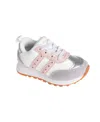 Bebe Toddler Girls Jogger With Rhinestones Shoe In Gray