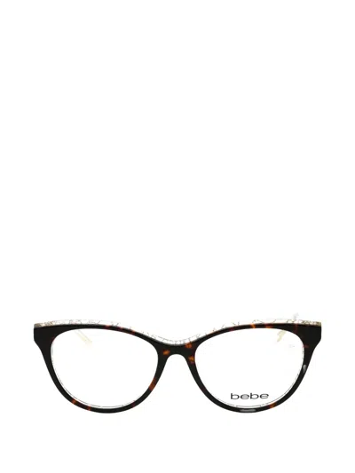 Bebe Tortoiseshell-effect Bb5189 Glasses In Black