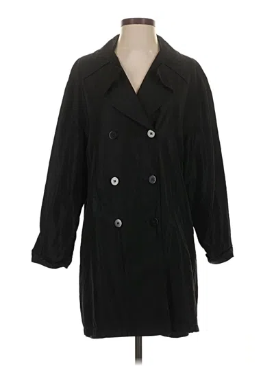Pre-owned Bebe Trenchcoat In Black